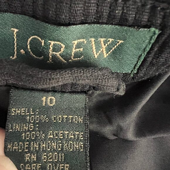 J. Crew 100% Cotton Black Blazer Menswear Look Women's Size 10 - Picture 2 of 6